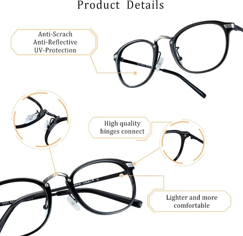 Miniatura 2 de LifeArt Lentes de bloqueo de luz azul, antifatiga ocular, anteojos de lectura para computadora, anteojos de juegos, gafas de TV para mujeres