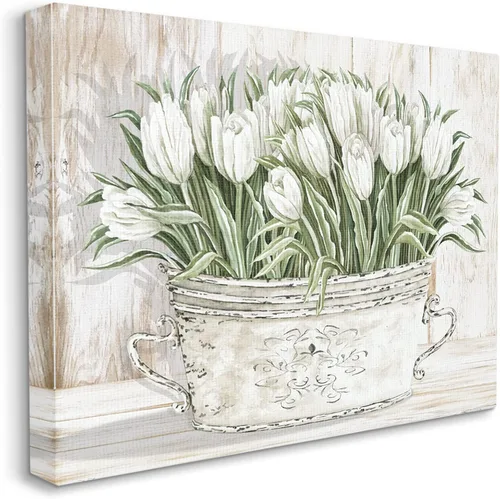 Miniatura 21 de Stupell Industries Lienzo decorativo para pared con diseño de pájaros y prado, diseño floral de Nan, 20 x 16 pulgadas