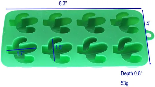 Miniatura 3 de X-Haibei Mini molde lindo del jabón de la glicerina del huésped de la gelatina del chocolate del silicón del cacto