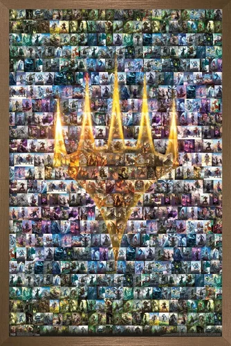 Miniatura 13 de Trends International Magic: The Gathering - Póster de collage de pared, 14.725 x 22.375 pulgadas, versión enmarcada de madera de granero