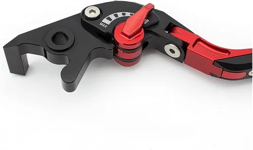 Miniatura 4 de Palancas de embrague de freno extensible para motocicleta CNC 3D Rhombus para Bajaj Dominar 400 2017-2018 Palanca de embrague de freno (color : E)