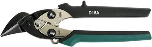 BESSEY D15A-BE Corte recto de aviación compacto de corte recto, mandíbula compensada para corte de precisión, diseño ergonómico para áreas de corte
