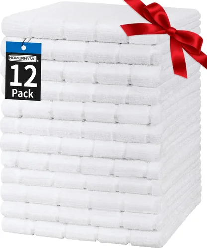 Miniatura 15 de Toallas de Baño de Mano de Microfibra, Paquete de 6 de 25 x 15 pulgadas Toallas de Mano Grises para Baño, Multiusos de Secado Rápido Sin Pelusas
