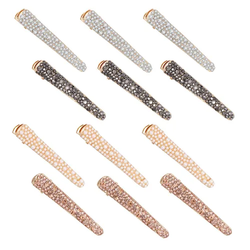 Miniatura 9 de 14 piezas de pinzas para el pelo de color puro Bobby pins de acetato, horquillas, accesorios para el cabello, pinzas para el cabello geométricas