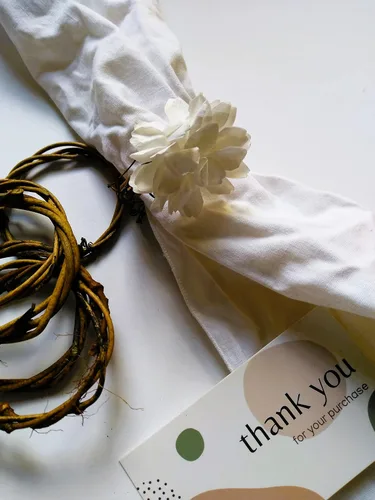 Miniatura 3 de Rustic Napkin Rings for Wedding Table Settings, Country Bridal Shower, Barn Reception and Party 5pcs