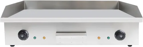 Miniatura 9 de Plancha eléctrica comercial para encimera, plancha eléctrica de 3 KW, parrilla superior plana con control preciso de temperatura y caja