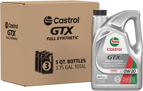 Miniatura 8 de Aceite de motor Castrol GTX completamente sintético 0W-20, 5 cuartos de galón
