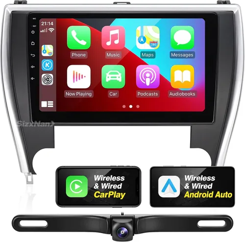 Para Toyota Camry 2015 2016 2017 Actualización de radio Android Pantalla táctil compatible con Carplay inalámbrico Android Auto, navegación estéreo