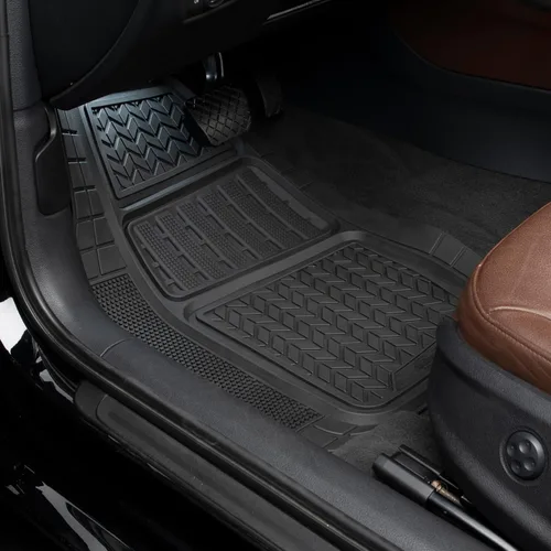 Miniatura 2 de Dickies DuraSport - Alfombrillas de 2 piezas para bandeja profunda, alfombrillas resistentes para automóviles, camiones, SUV, color negro