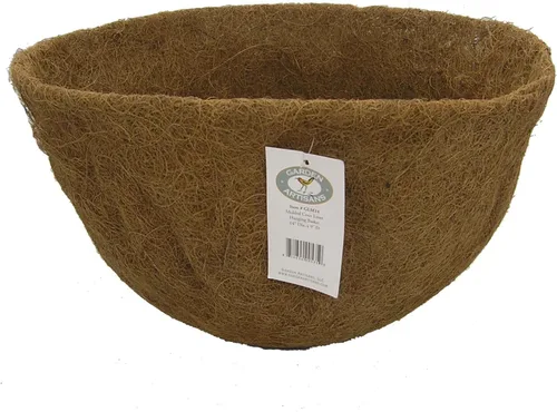 Miniatura 3 de Forro de coco moldeado redondo de 12 x 8 pulgadas para maceta colgante