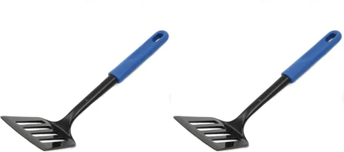 Chef Craft Basic Nylon Spatula/Turner, 11.5 inch, Blue/Black (Pack of 2)