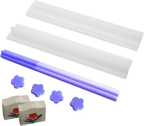Molde de tubo de jabón en forma de corazón, rollo de mousse para pastel, columna de tubo para sándwich, moldes para jabón, molde de fondant de Flor