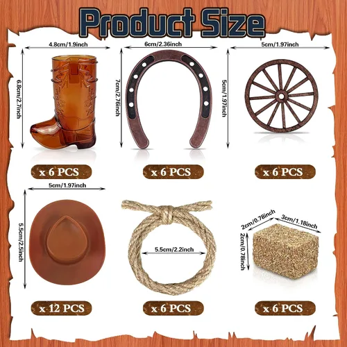 Miniatura 2 de Western Centerpieces Western Party Decorations for Craft Birthdays Weddings and Cowboy parties