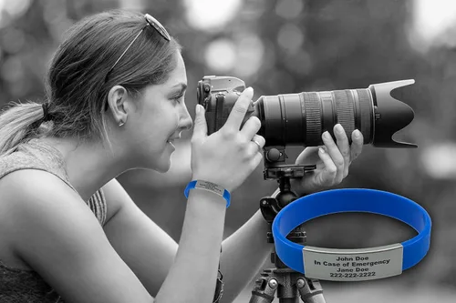 Miniatura 53 de Pulsera de identificación médica personalizada - Pulsera de seguridad para personas mayores grabada personalizada - Alerta de Alzheimer