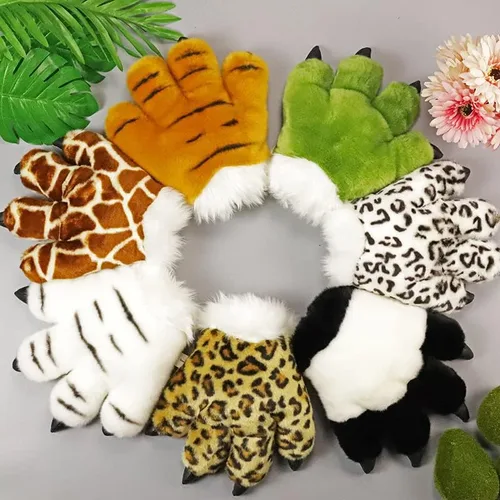Miniatura 3 de LANFIRE Guantes de mano de garra de animal Guantes de pata de tigre Guantes de garra de dinosaurio garra de dinosaurio garra de oso Guantes