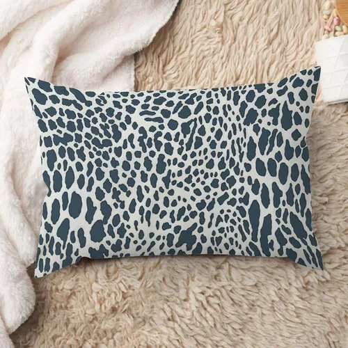 Miniatura 44 de ArogGeld Funda de almohada lumbar, estampado de guepardo verde, leopardo, estampado de leopardo, manchas de animales, almohada decorativa verde, A-17