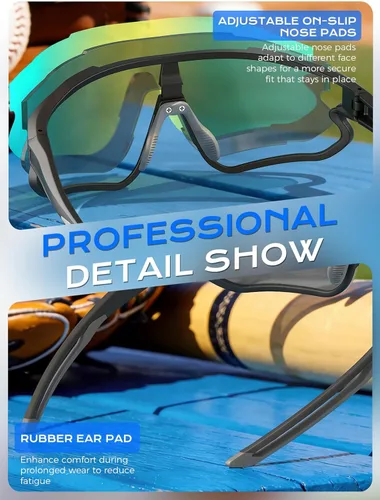 Miniatura 6 de BangLong Gafas de sol deportivas para mujeres y hombres, protección UV400, para ciclismo, correr, béisbol, pesca, conducción