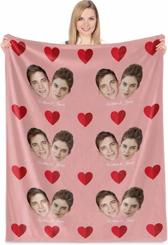Miniatura 20 de Regalos de novia para San Valentín, collages de fotos personalizados en mantas, regalos de cumpleaños para mamá, novia, esposa, manta suave