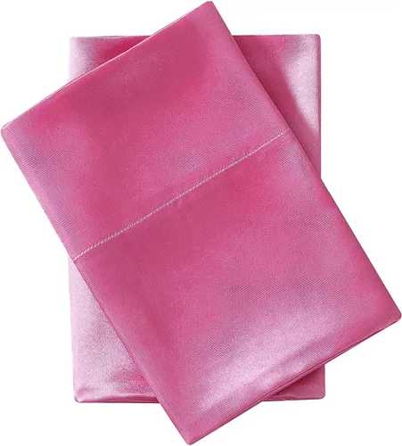 Miniatura 2 de Betsey Johnson - Juego de funda de almohada King, lujoso juego de ropa de cama de satén de 2 piezas, diseñador (rosa, 20 x 40 pulgadas)