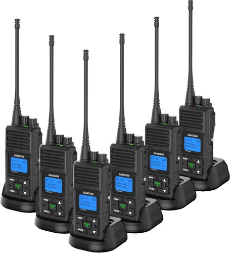 Miniatura 10 de SAMCOM Radios de 2 vías FPCN30A Radios bidireccionales de largo alcance recargables 5 vatios UHF programables Radios de mano profesionales Walkie