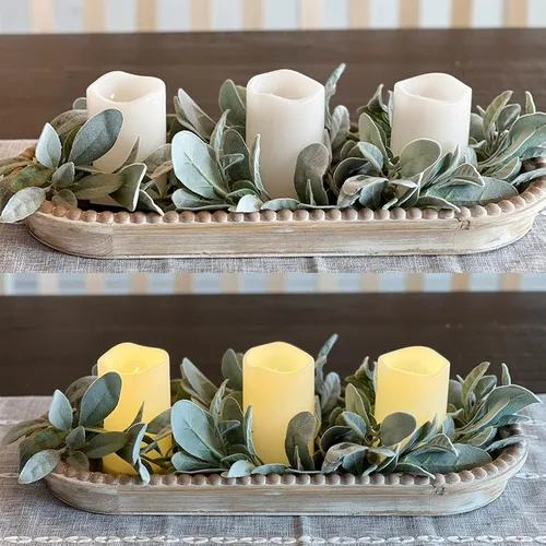 Miniatura 2 de Vela de pilar de 5 pulgadas para exteriores, funciona con pilas, impermeables, sin llama, parpadeantes, con temporizador, pilares eléctricos falsos