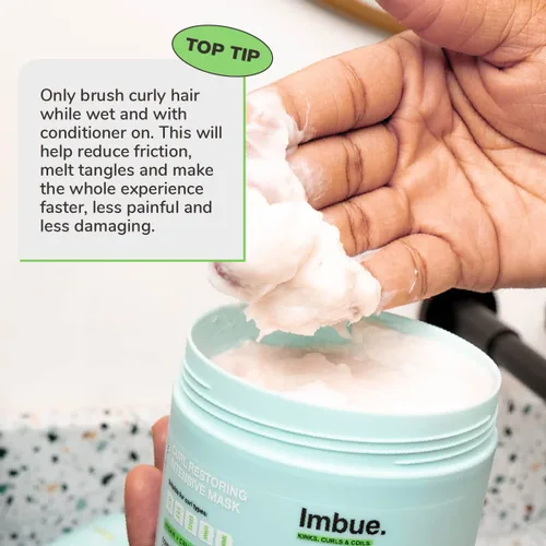 Miniatura 3 de Imbue Acondicionador para el cabello, 10.1 fl oz, rico en proteínas, reparador, vegano, adecuado para rizos 3a-4c, suaviza y fortalece