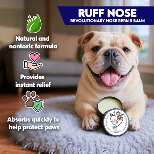 Miniatura 3 de Bálsamo natural para la nariz y las patas del perro, hidratante suave RuffNose para patas y narices secas y agrietadas, ayuda a mantener la piel