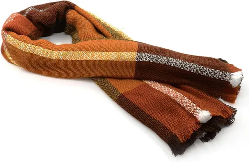 Miniatura 4 de American Trends Bufanda de otoño e invierno para mujer, bufanda a cuadros con borlas, suave y cálida manta para mujer