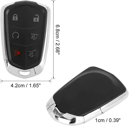 Miniatura 2 de X AUTOHAUX Llavero de repuesto para automóvil sin llave HYQ2AB de 315 Mhz para Cadillac Escalade 2015-2019 para Cadillac Escalade ESV 2015-2020