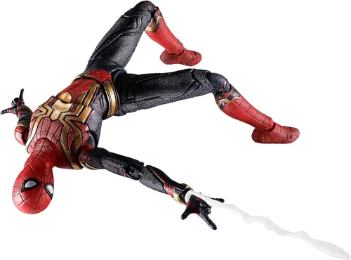 S.H. Figuarts Spider-Man - Traje integrado (Spider-Man: No Way Home) Aprox. 5.9 pulgadas (5.906 in), ABS y PVC prepintada Figura de acción
