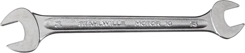 Miniatura 16 de Stahlwille 40032022 Llaves dobles de extremo abierto, motor n.º 10, tamaño 0.787 x 0.866 in, ángulo de desplazamiento de 15 grados, métrico, grado