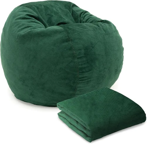 CordaRoy's Funda para puf de felpilla tamaño Queen (el puf se vende por separado), selva tropical