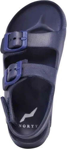 Miniatura 7 de NORTY Sandalias para niños y niñas Sandalias unisex para niños Zapatos de verano para niños pequeños con 2 correas ajustables con hebilla