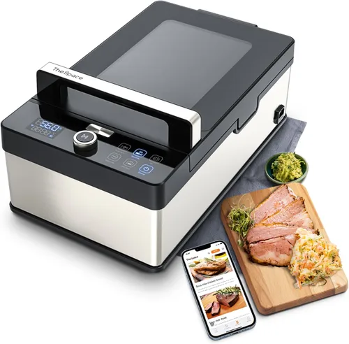 Vesta Precision Sous Vide - Máquina sin agua y sin bolsa con recipiente de 8.6 L, olla Sous Vide todo en uno para marinar, Sous Vide & Sear, sonda