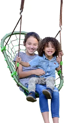 Swurfer Saucer Tree Swing for Kids - Swing Sets for Backyard, Kids Outdoor Play Equipment, 500lbs Weight Capacity, Durable, Heavy Duty Metal Frame,