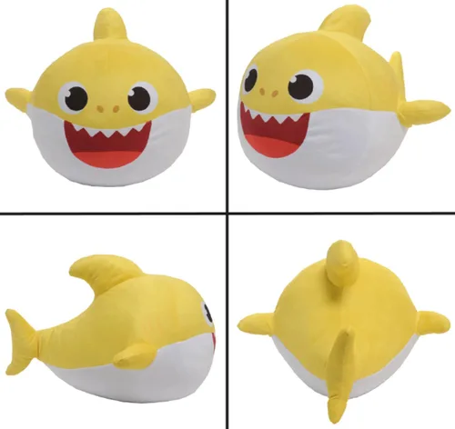 Miniatura 4 de Nickelodeon Baby Shark Kids - Peluche de peluche y almohada decorativa, color amarillo, 15 pulgadas de alto