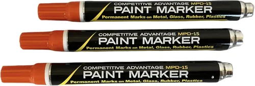 Miniatura 6 de Marcador de pintura esmaltada de ventaja competitiva MPD Permanente Impermeable Resistente a los rayos UV Blanco