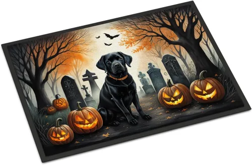 Miniatura 68 de Caroline's Treasures DAC2011MAT - Felpudo de Halloween espeluznante con diseño de Beagle, de 18 x 27 pulgadas, para interiores y exteriores