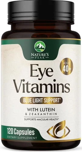 Vitaminas para los ojos – Vitamina de salud ocular de 3 veces fuerza con luteína y zeaxantina – Visión Salud Macular y Ojos Secos Apoyo con Zinc,