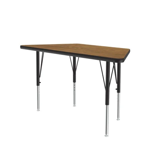 Miniatura 55 de Correll Mesa de Actividades Rectangular para Aula de 24"x36", Altura Ajustable (19"-29"), Granito Negro Laminado Térmico Fusionado Duradero