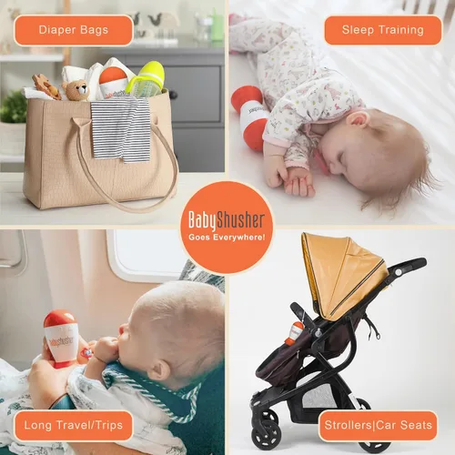Miniatura 2 de Baby Shusher Máquina de Sonido Portátil - Máquina de Sonido de Ruido Blanco, Calmante para Bebé para Dormir, Artículos Esenciales para Recién