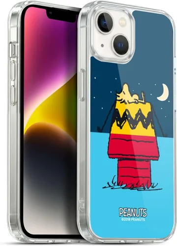Miniatura 363 de Head Case Designs Funda de gel con licencia oficial de Peanuts Snoopy & Woodstock Halfs and Laughs [protección de grado militar] compatible