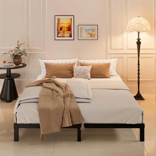 Miniatura 7 de Maenizi Marco de Cama Tamaño King Sin Necesidad de Somier, Marco de Cama Plataforma King de Servicio Pesado de 8 Pulgadas Soporta Hasta 3000 Libras