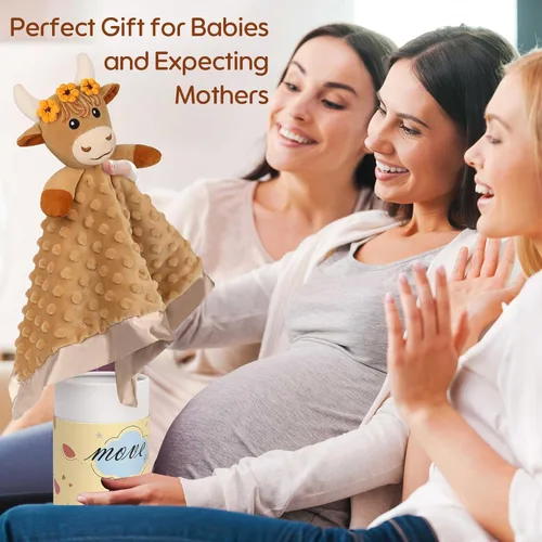 Miniatura 4 de Manta de seguridad para bebé, manta suave de juguete para niñas, juguete para acurrucarse, regalo para recién nacido, 2 unidades, manta para bebés