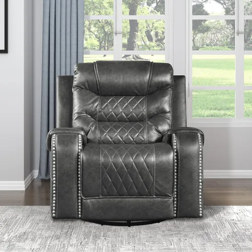 Miniatura 15 de Lexicon Derringer Wall Hugger Power - Sofá reclinable doble, color marrón