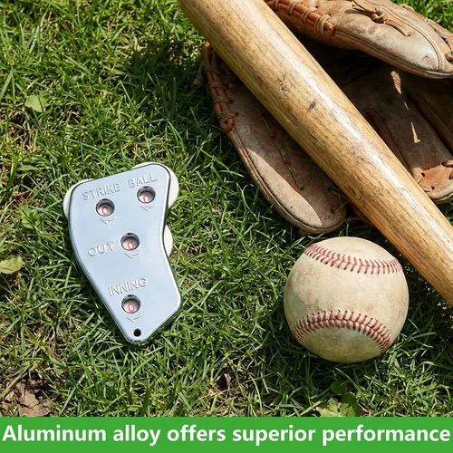 Miniatura 5 de Watayo Clicker de árbitro de béisbol de rueda, engranaje indicador de árbitro, práctico clicker de contador de béisbol para salidas de grabación