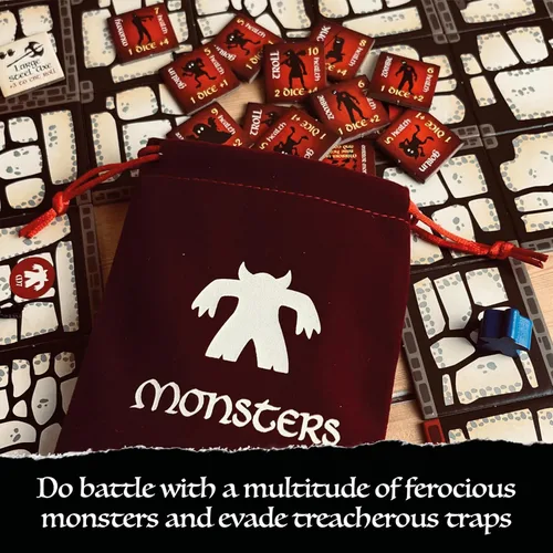 Miniatura 9 de Bag of Dungeon–Juego de Mesa de Aventura Fantástica para Familias y Fanáticos de RPG 1–4 Jugadores, Edades 7+ Explorador de Mazmorras Clásico