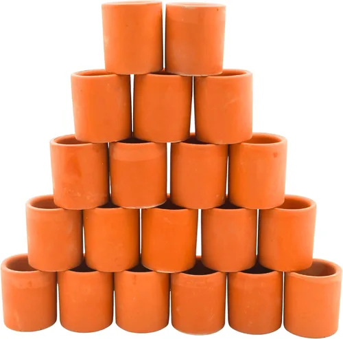 Miniatura 25 de Mini macetas de terracota – Macetas pequeñas de arcilla para suculentas, cactus, manualidades de bricolaje, jardín de hadas, proyectos escolares