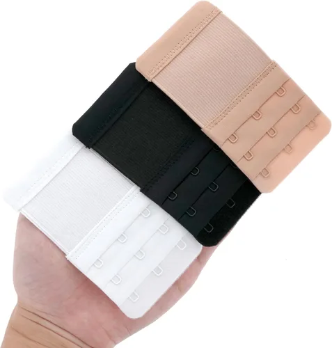 Miniatura 2 de SAMGU - Extensores de brasier para mujeres, correa de extensión de brasier elástica de 3 ganchos