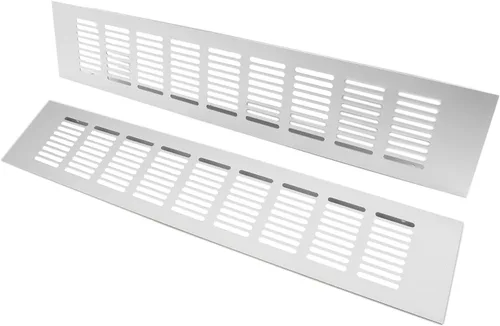 Miniatura 11 de 2 PCS Rejilla de Ventilación, TTZEZE Rejilla de Ventilación de Aleación de Aluminio Resistente Rectangular de Metal con Listones Cubierta